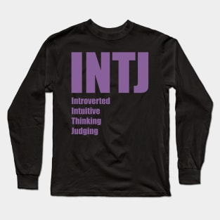 INTJ The Architect MBTI types 1A Myers Briggs personality Long Sleeve T-Shirt